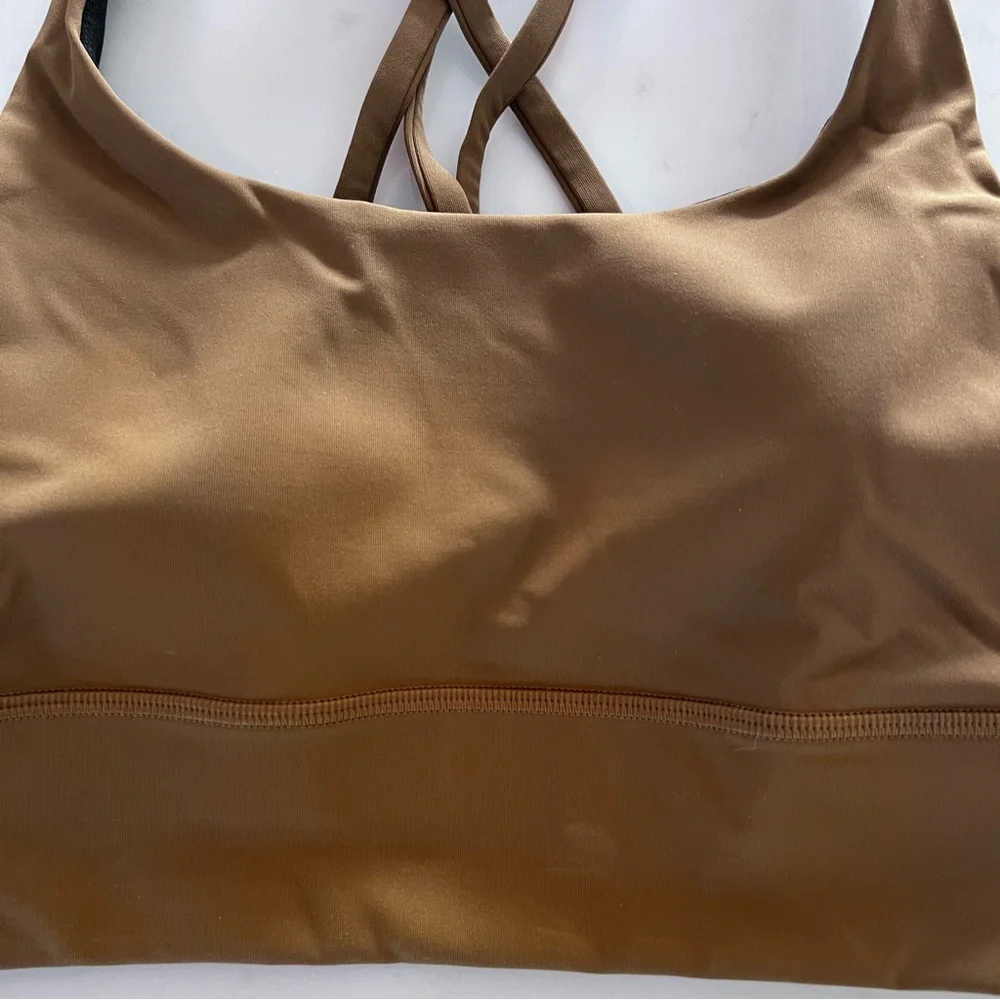 lululemon athletica Brown Cross-Back Sports Bra